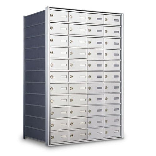CAD Drawings American Postal Manufacturing Co. Rear Loading 44-Door Horizontal Private Mailbox